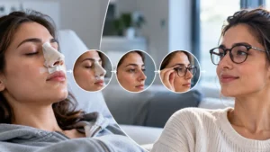 burun estetigi sonrası gozluk kullanımı
