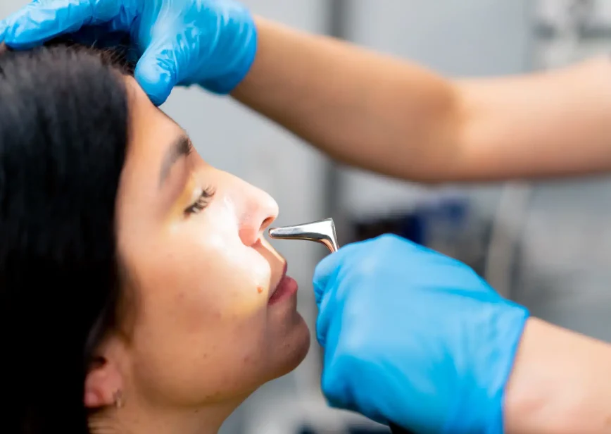 Bursa radyofrekans ile burun eti kucultme